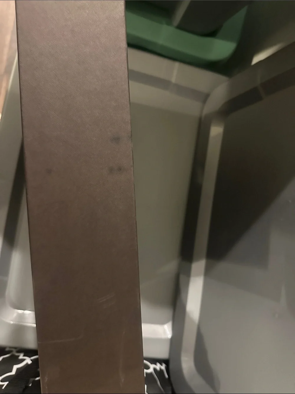 Dior Dark Chocolate Brown cigar/personal belongings box with White Logo.